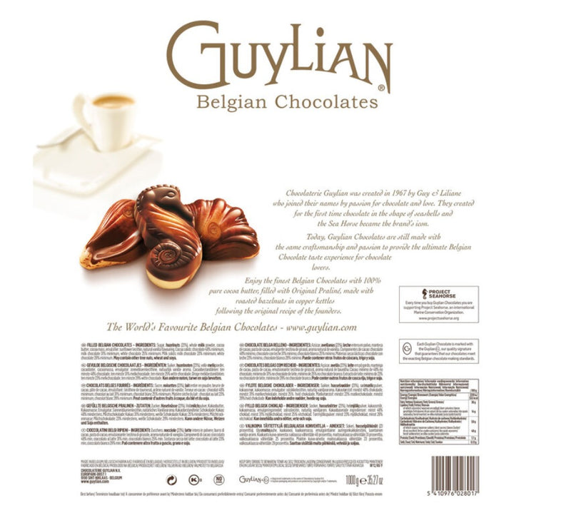Guylian Belgian Chocolate Sea Shells, 1kg |88 Sea Shells