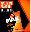 Walkers Max Punchy Paprika Crisps 15x65G