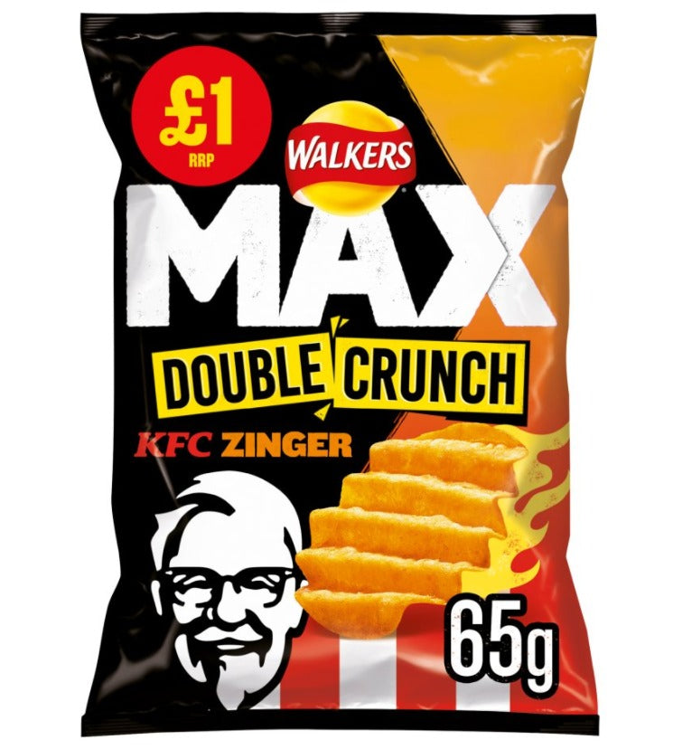Walkers MAX Double Crunch Zinger flavour 15 x 65g