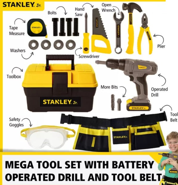 Stanley Jr 21 Piece Tool Set with Tool Box 2021 21 PIECES P36