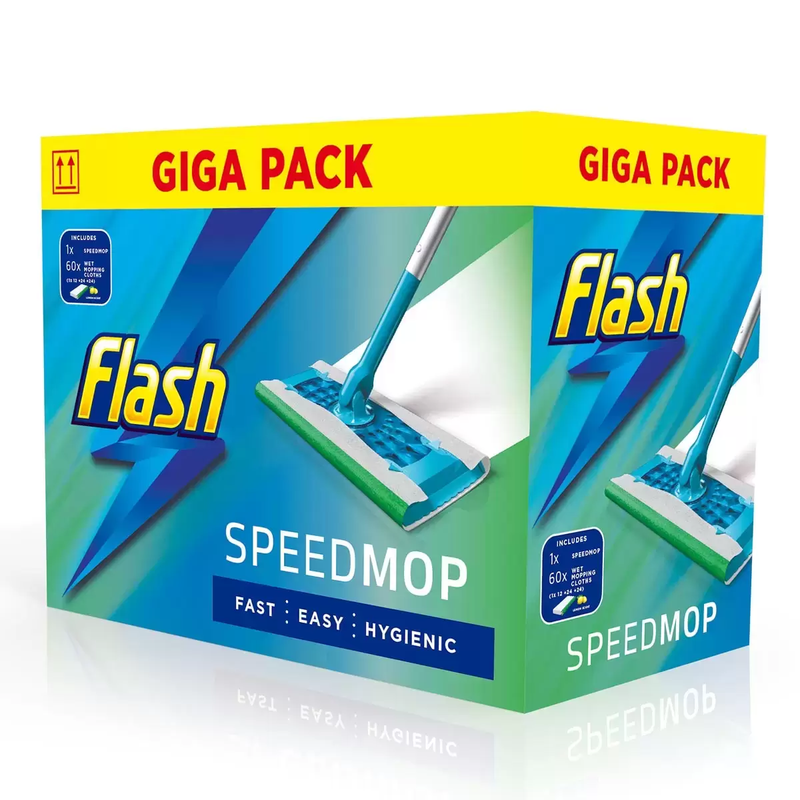 Flash Speedmop Starter Kit with 60 Wet Cloths