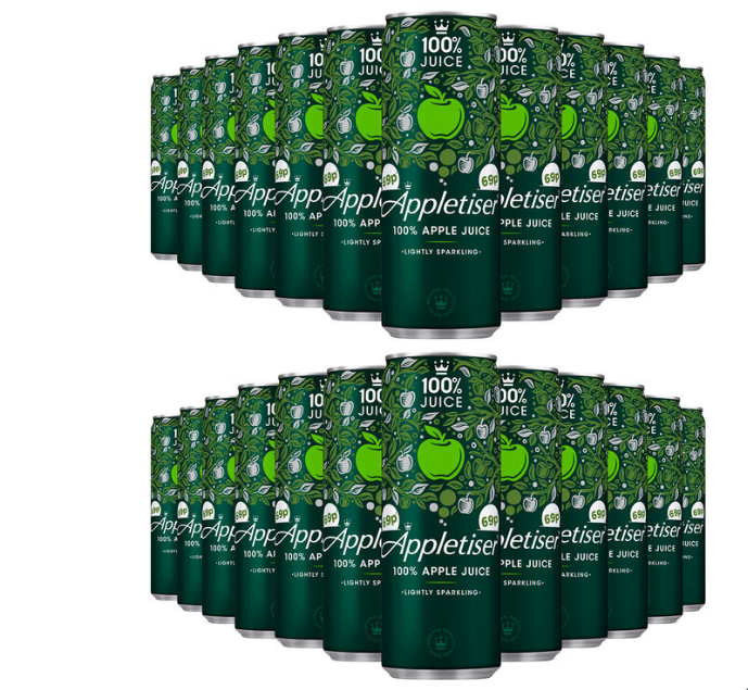 Appletiser  Sparkling Apple Juice Cans, 24 x 250ml