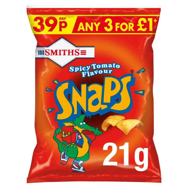 Smiths Snaps Spicy Tomato 21 g (Pack of 30)