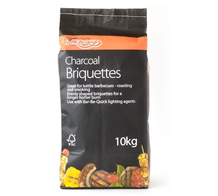 Bar-Be-Quick Charcoal Briquettes, 10 kg