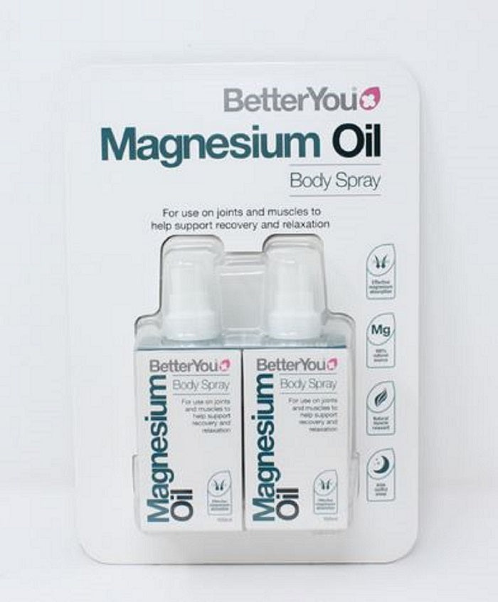 BetterYou Magnesium Oil Spray, 2 x 100ml