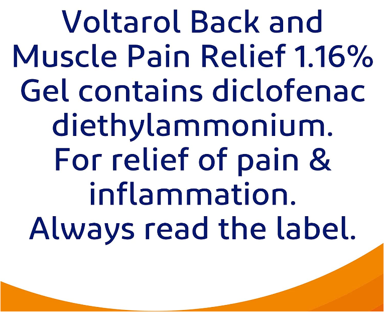 Voltarol Back & Muscle Pain Relief 1.16% Gel with No Mess Applicator, 100 g