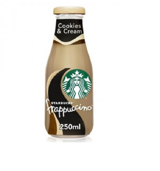 Starbucks Frappuccino Cookies & Cream Glass Coffee Drink 8 X 250ml