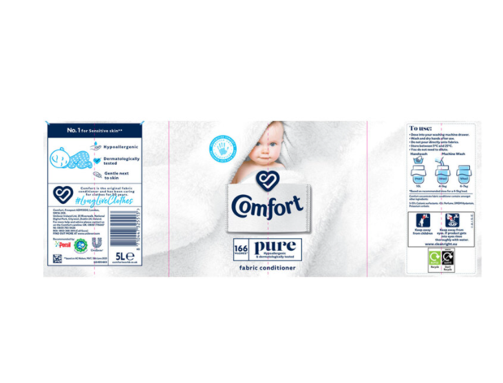 Comfort Pure Fabric Conditioner, 166 Wash