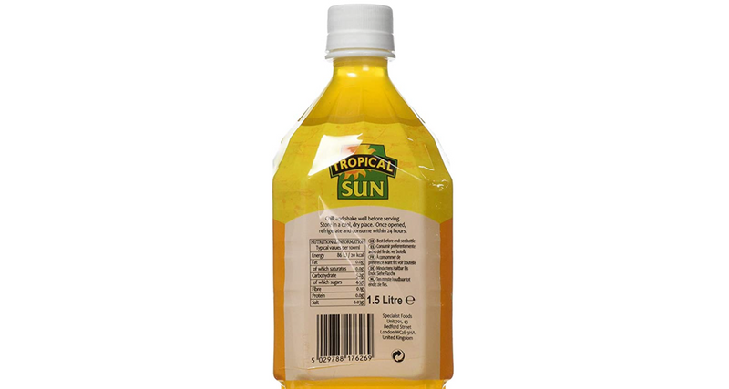 Tropical Sun Aloe Vera Drink Mango, 6 * 1.5 Litre
