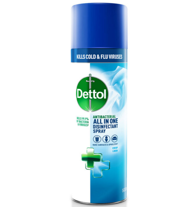 Dettol Disinfectant Hard and Soft Surfaces Spray, 3 x 500ml