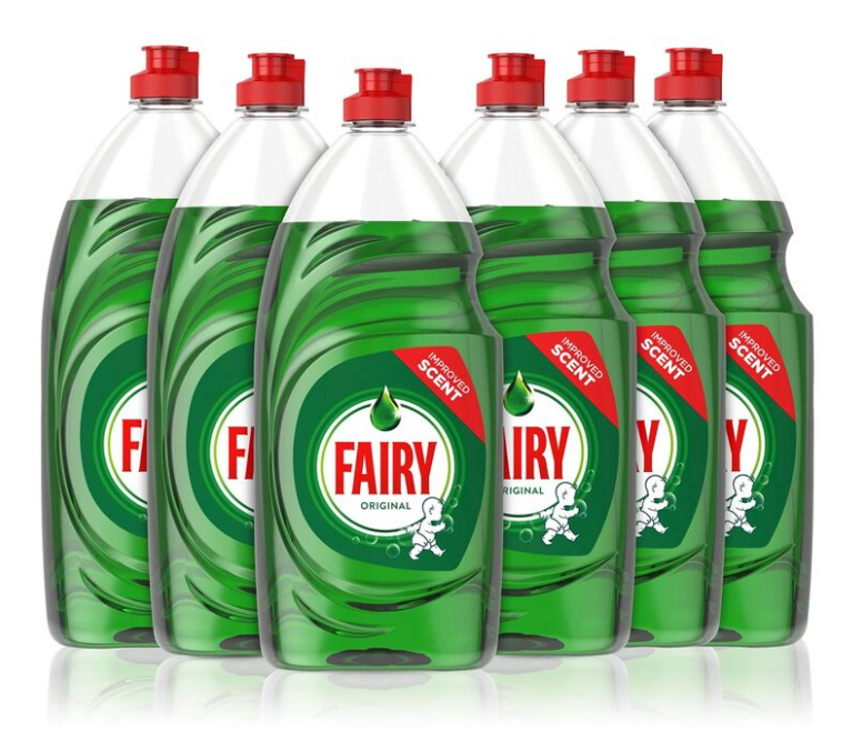 Fairy Original Washing Up Liquid, Multi Pack of 6 x 900ml