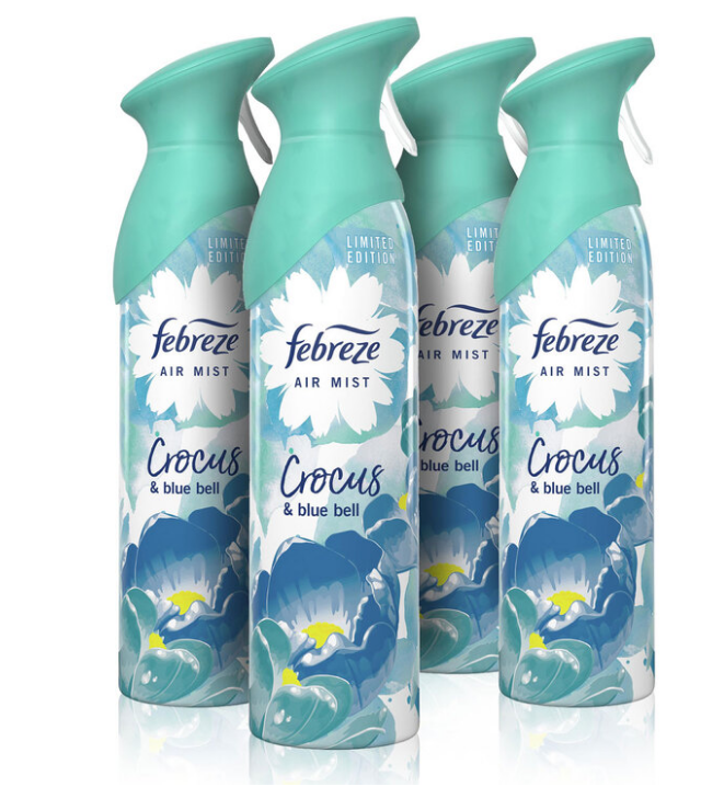 Febreze Natural Propellant Air Mist 4 x 300ml