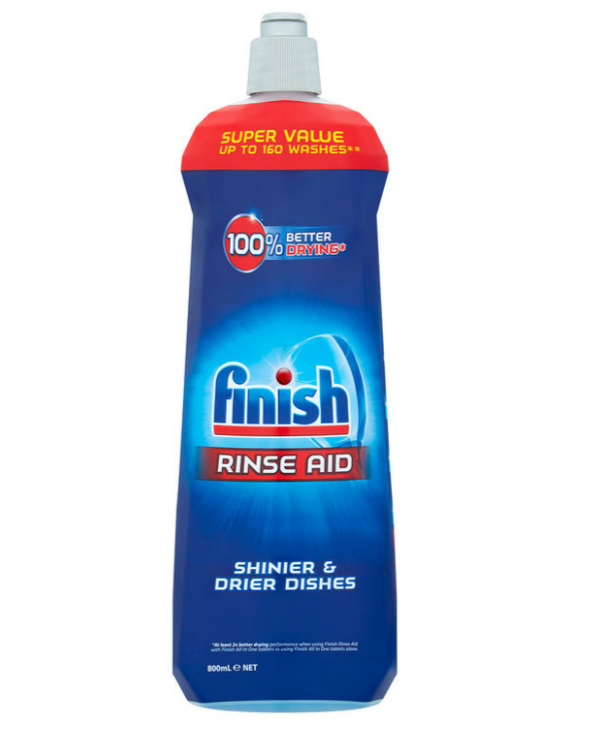 Finish Rinse Aid for Shinier and Drier Dishes ORIGINAL, Pack of 2 x 800ml