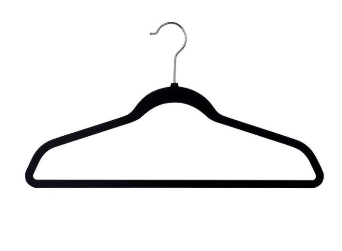 Flocked Non-Slip Space Saving Clothes Hangers - 50 Pack
