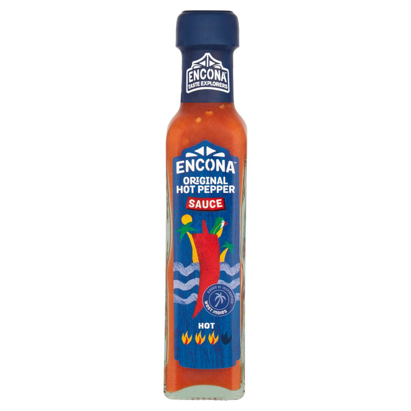 Encona West Indian Original Hot Pepper Sauce Pack of 6x142ml