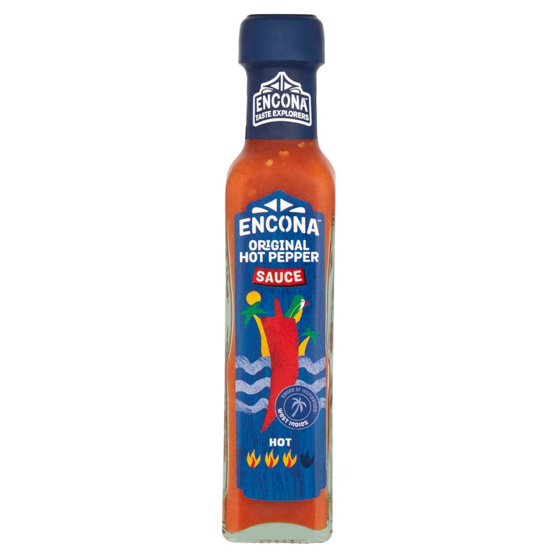 Encona West Indian Original Hot Pepper Sauce 142ml (Pack of 6)