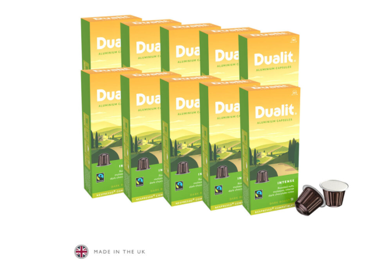 Dualit Intense Aluminium Nespresso Compatible Coffee Pods (1 x 100)