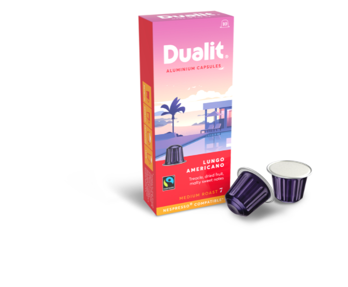Dualit Lungo Aluminium Nespresso Compatible Coffee Pods -1 X 100 Servings