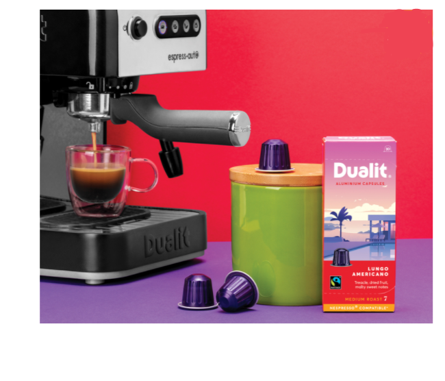 Dualit Lungo Aluminium Nespresso Compatible Coffee Pods of 1 X 100 Servings
