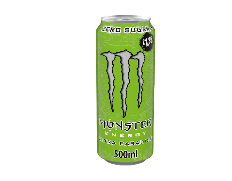 Monster Ultra Paradise Zero Sugar Energy Drink 12 x 500ml Cans