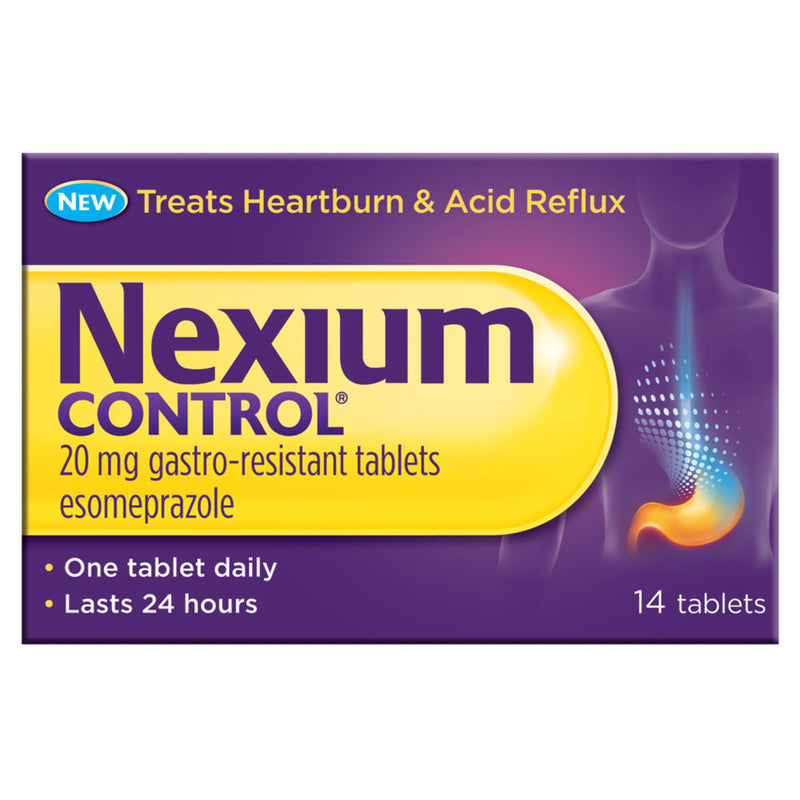 Nexium Control 20mg Gastro-Resistant Tablets, 14 Tablets