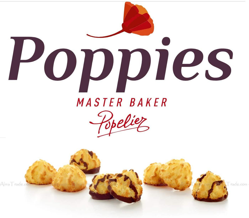 Poppies Master Baker Mini Coconut Macaroons With Belgian Chocolate Pack 700g New - Papaval