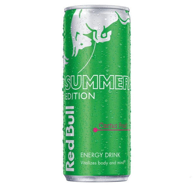 Red Bull Summer Edition Cactus Fruit Energy Drink, 250ml x Pack of 12