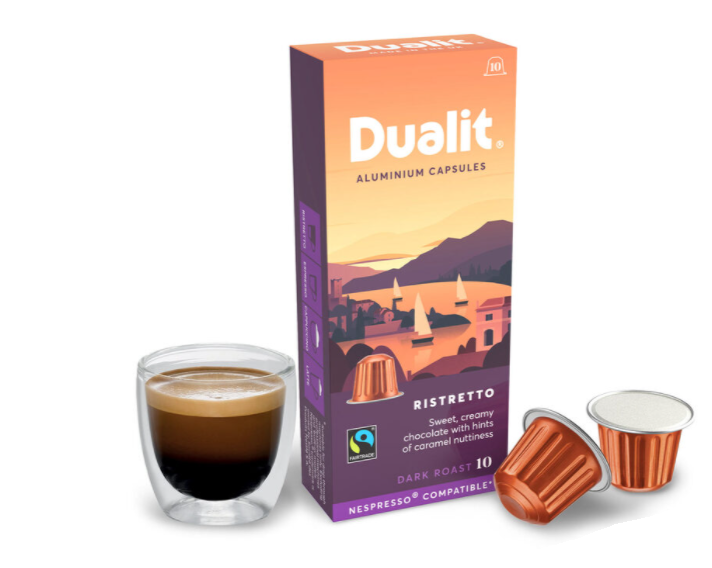 Dualit Ristretto Aluminium Nespresso Compatible Coffee Pods -100 Servings