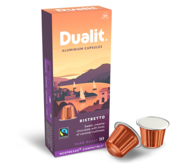 Dualit Ristretto Aluminium Nespresso Compatible Coffee Pods -100 Servings