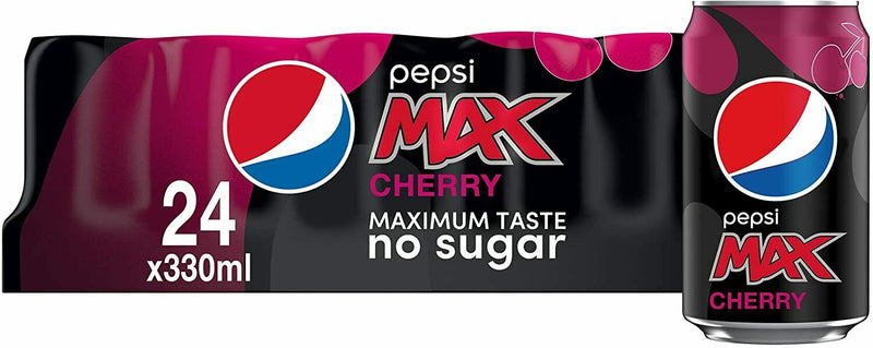 Pepsi Max Cherry Cans 330ml (Pack of 24) 402112