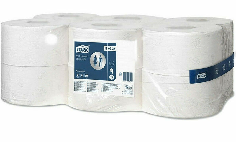 Tork Mini Soft Jumbo Basic Toilet Roll, 12 x 170m