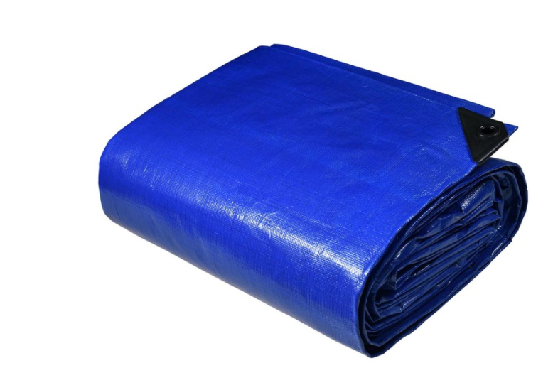 Heavy Duty Reversible Blue and Silver Tarp, 2 Pack