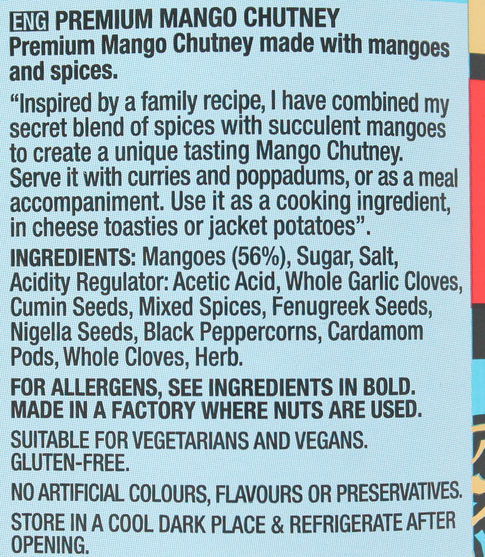 Geeta's Premium Mango Chutney, 1.5kg