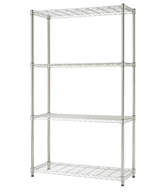 TRINITY 36" (91cm) EcoStorage™ 4-Tier Chrome Storage Unit