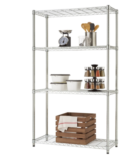 TRINITY 36" (91cm) EcoStorage™ 4-Tier Chrome Storage Unit