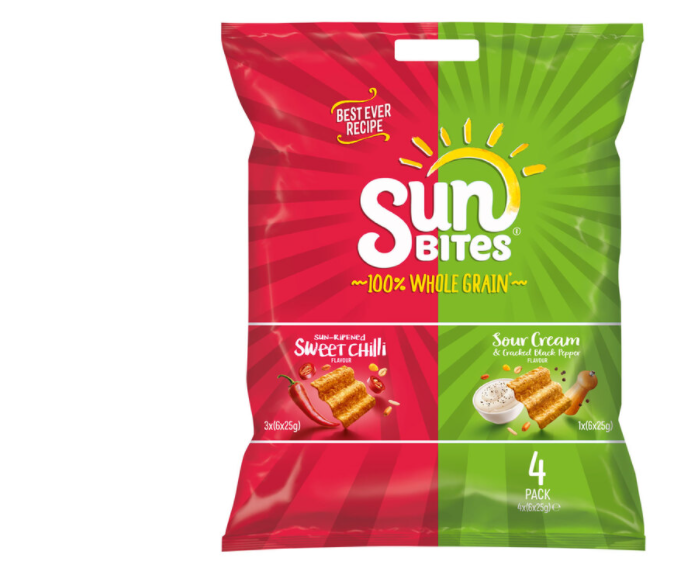 Walkers Sunbites 100% Whole Grain Crisps Pack 24x25g